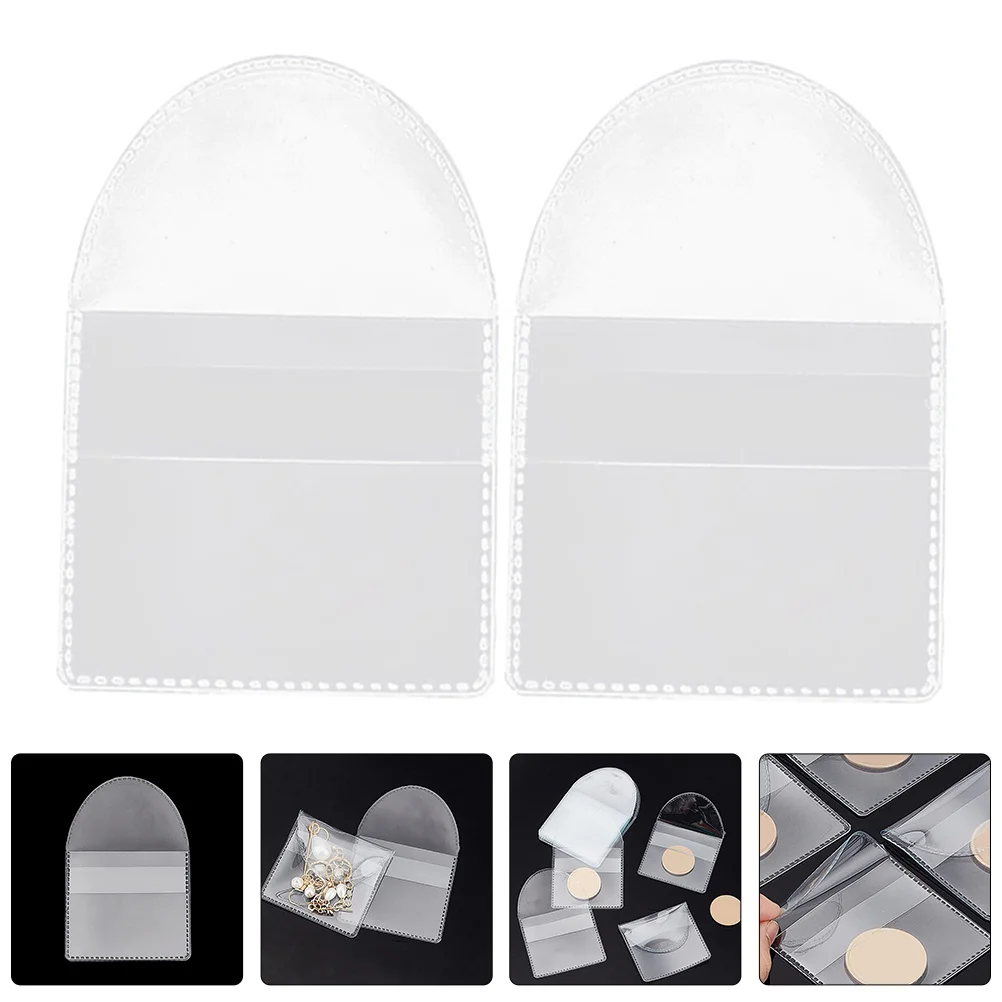 

100pcs Coin Storage Bag Clear Pvc Holder For Collection Portable Coin Pouch Commemorative Money Organizer Transparent