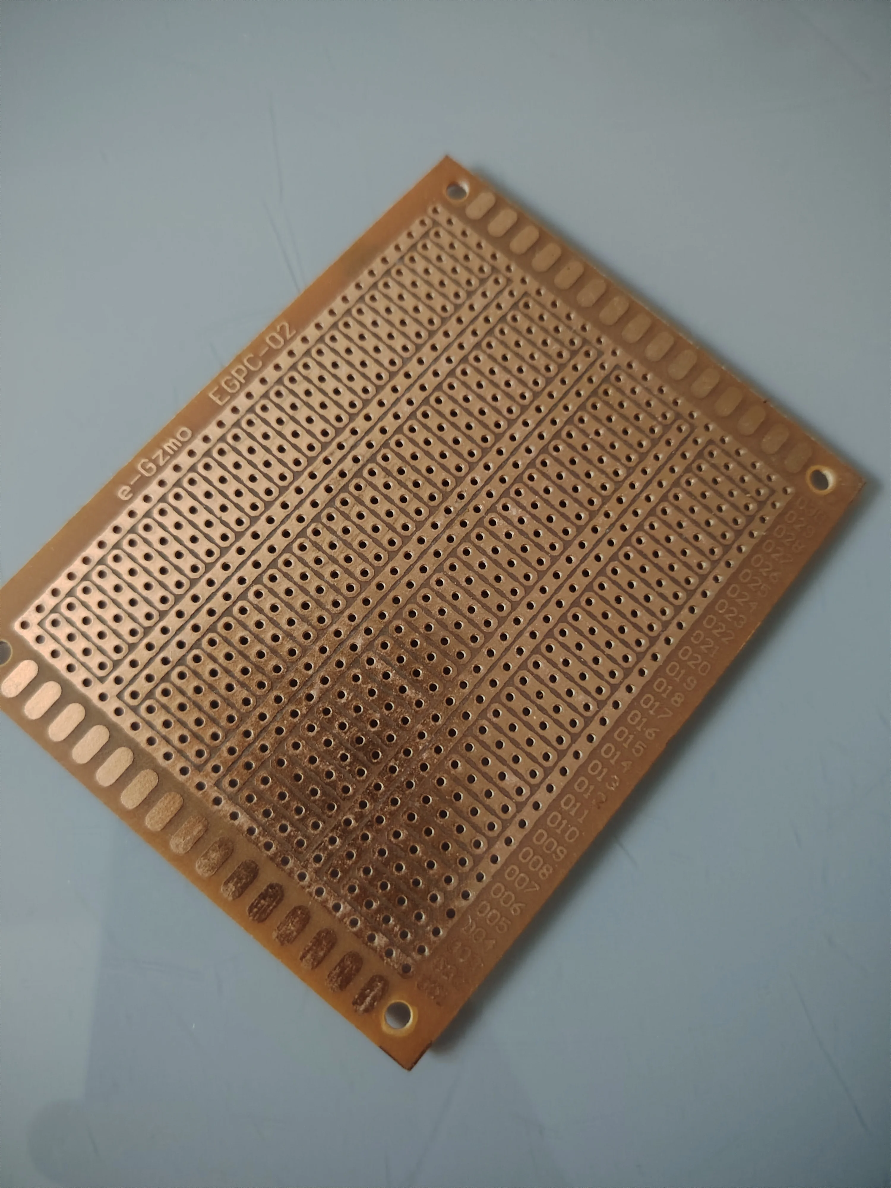 5pcs/lot Jingtongda universal pcb Stripboard Veroboard circuit Board Single Side 7x9cm 4er joint hole breadboard pitch 2.54mm