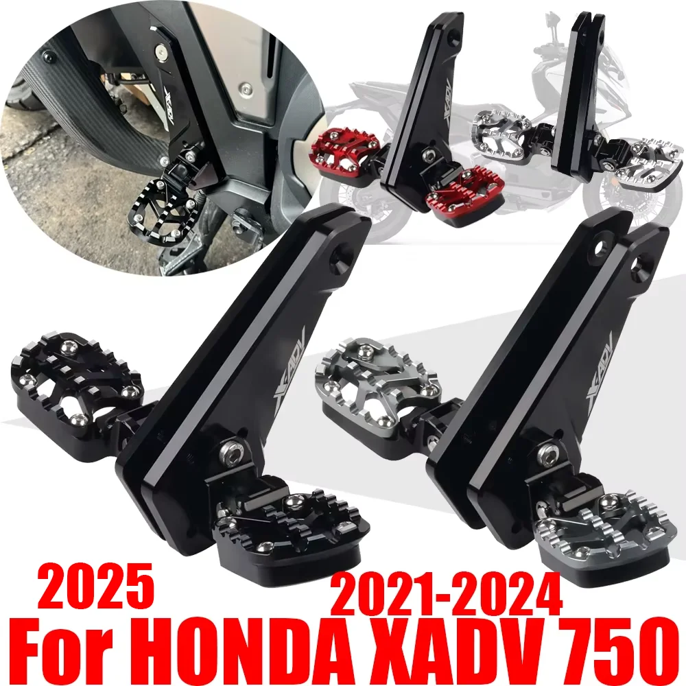 For HONDA X-ADV XADV 750 XADV750 2021 - 2025 2024 Accessories Folding Rear Foot Pegs Passenger Foot Rest Pedal Footrest Footpegs