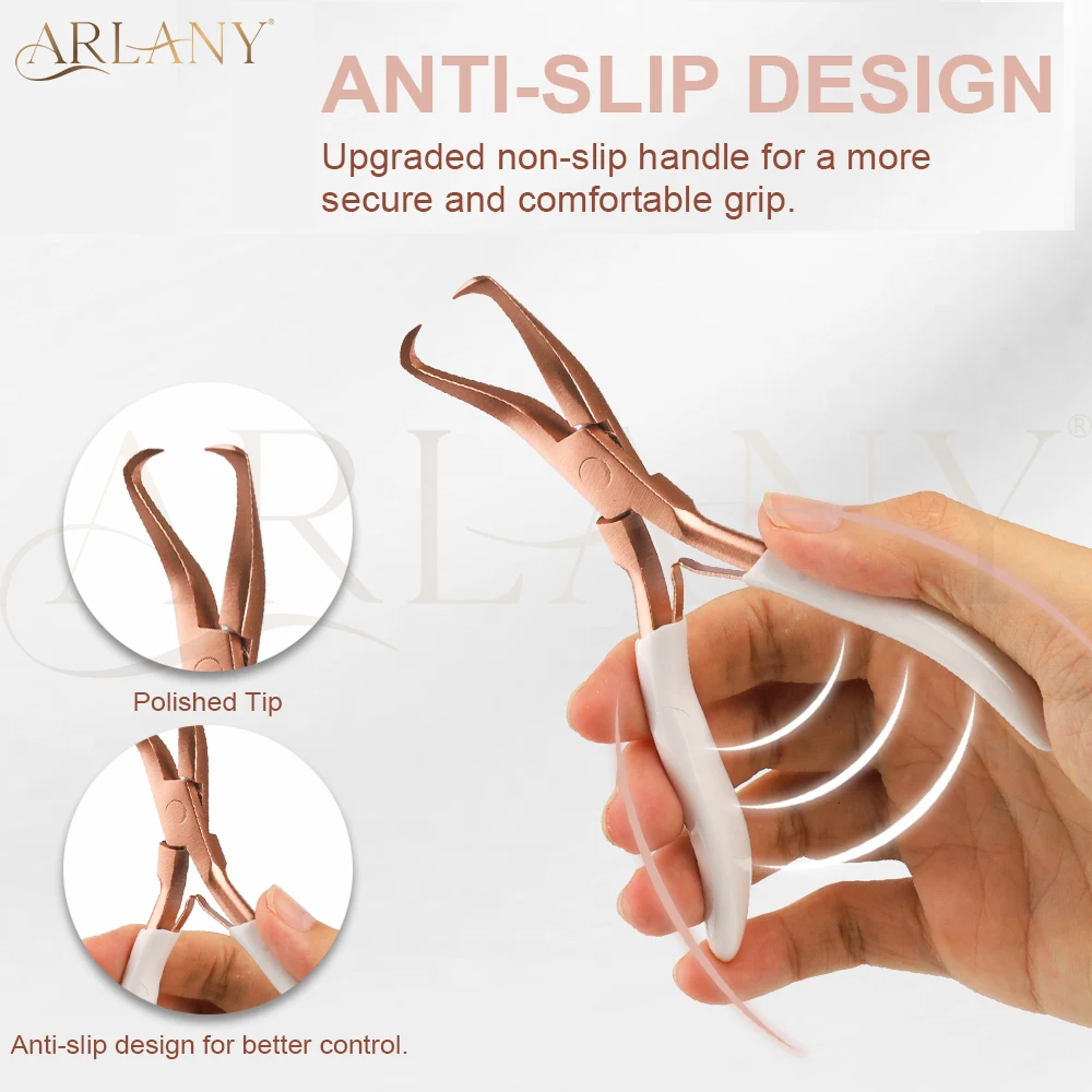 ARLANY Pinza per artigli per estensioni dei capelli per perline Microlink Pinza per rimozione anelli per rimozione estensioni dei capelli Micro anello per apertura perline