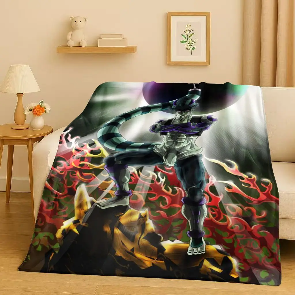

Anime Hunter X Hunter Killua Zoldyck Cartoon HXH Flannel Blanket,Ultra Soft Warm Plush Throw for Home Bedroom Bed Sofa Cover Kid