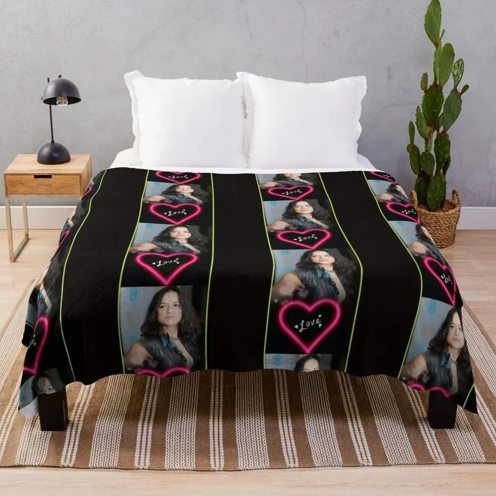 

Michelle Rodriguez Throw Blanket Compact Warm Blanket for Car Road Trip