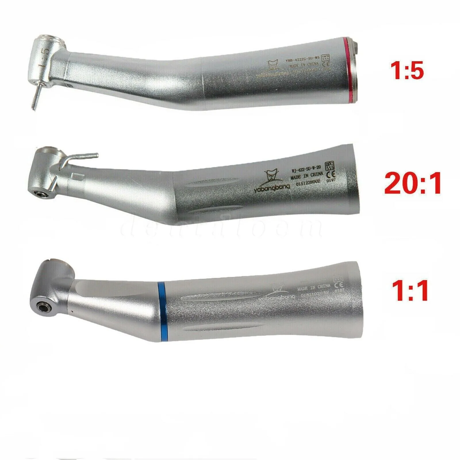 

Dental Implant 20:1 1:1 1:5 Fiber Optic LED Increasing Contra Angle Handpiece Inner Water Spary Fit NSK/KAVO E-type