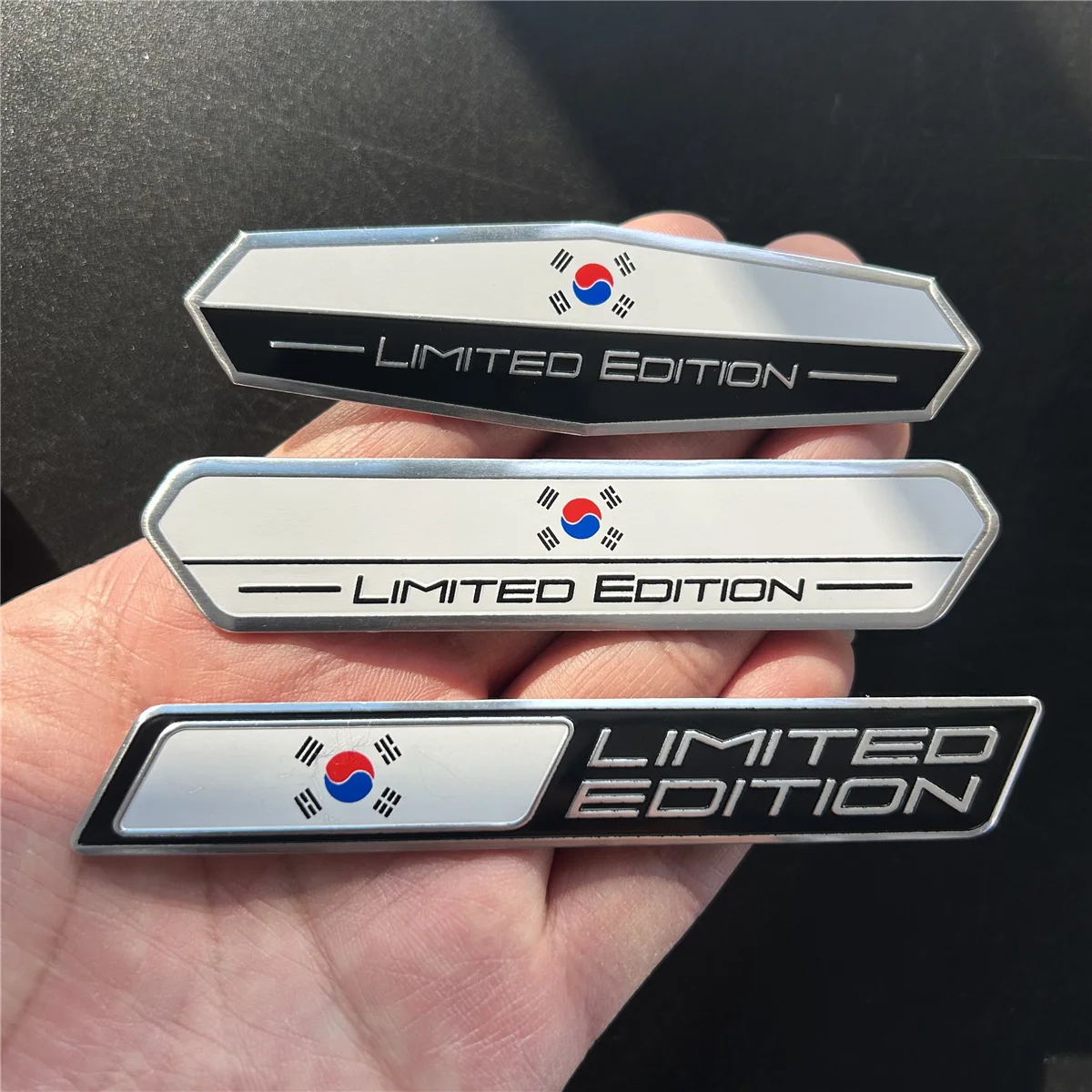 Emblema Adesivo de Alumínio da Bandeira Nacional da Coreia do Sul Edição Limitada, Adesivo para Porta-Malas Traseiro, Adesivo para Para-lama, Decalque para Carro