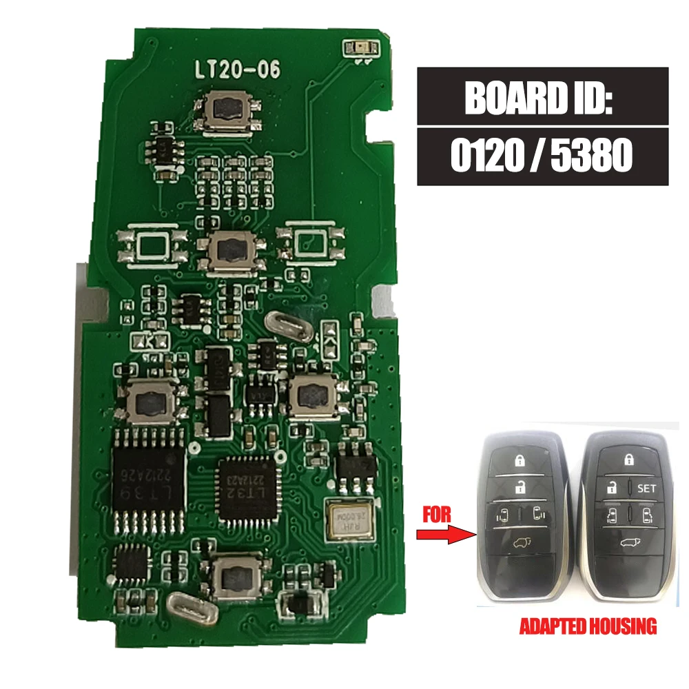 Lonsdor Universal Smart Key PCB Board ID: 5290/3370/0140/A433/F433/ 7930/5691/0120 forToyota Lexus Subaru Work for K518ISE KH100