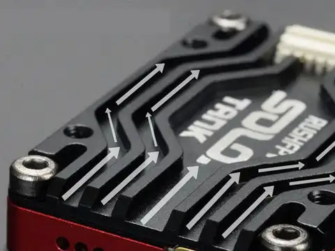 RUSH Solo Tank 5.8G VTX Video Transmitter CNC Shell 1.6W High Power Built-in Microphone Heat Dissipation Structure For RC FPV