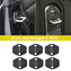 Car Door Lock Protector Decoration Cover Trim for 2018 2019 2020 2021 2022 2023 Jeep Wrangler JL JT 4XE Interior Accessories