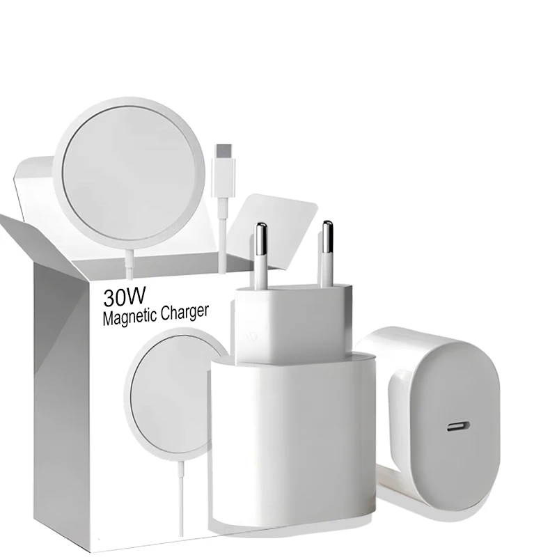 Oryginalna szybka ładowarka 30W do APPLE iPhone 16 15 14 13 12 11 Pro Max Plus Ładowarka bezprzewodowa magnetyczna typu C Akcesoria do telefonów — zdjęcie produktu 7