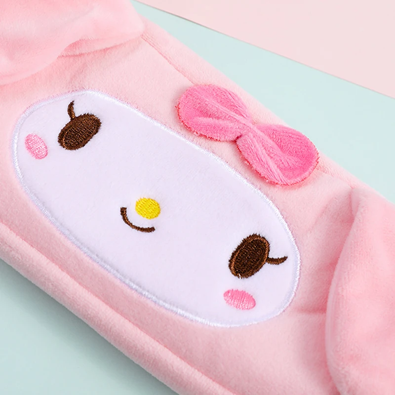 Sanrio Kawaii Kuromi Mymelody Cinnamon Pencil Case Cute Plush Bag Anime Toy Cosmetic Bag Girl Kids Stationery Birthday Gift