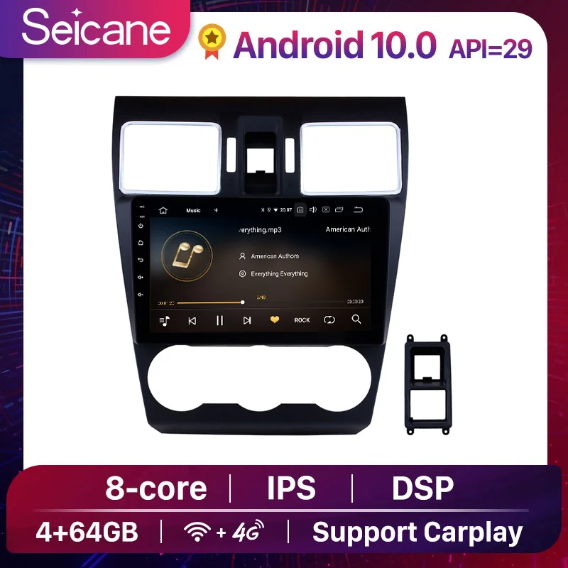 

Автомобильная Мультимедийная система Seicane, стерео-система на Android 10,0, с 9 "DSP, GPS Навигатором, для Subaru WRX forester, 2014, 2015, 2016, типоразмер 2DIN