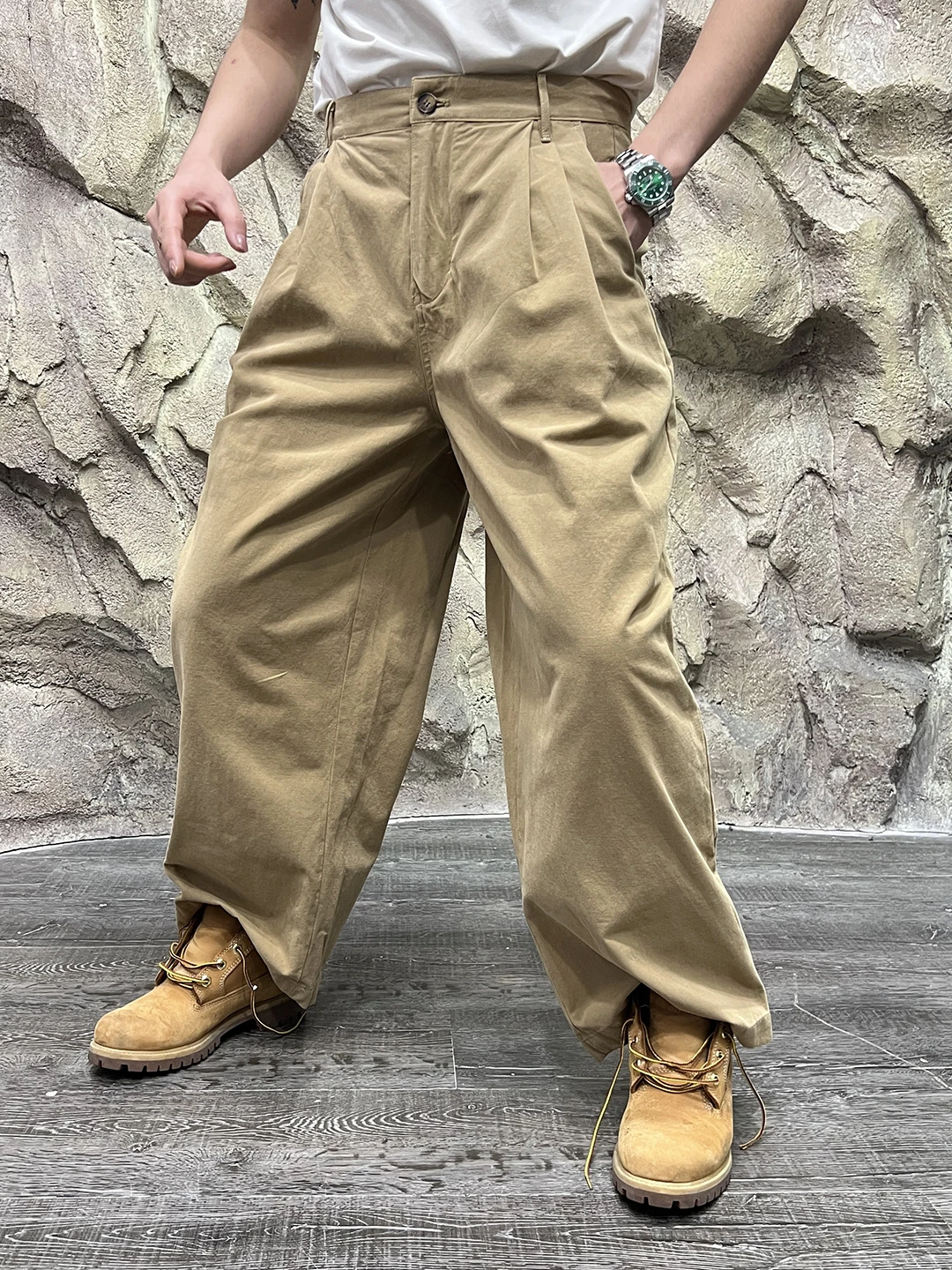 

Heavyweight American Sle Dad Pants Loose Fit Cotton Casual Trousers Breathable Comfortable Men's Autumn New Arrival