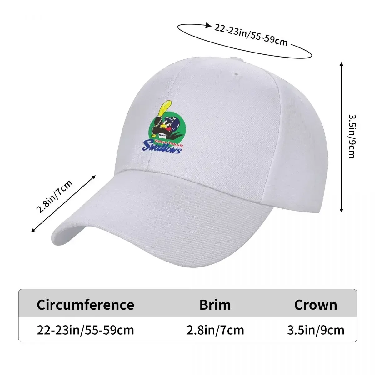 Tokyo Yakult Swallows Baseball Caps Snapback Fashion Baseball Hats Breathable Casual Casquette Outdoor For Men's And Women