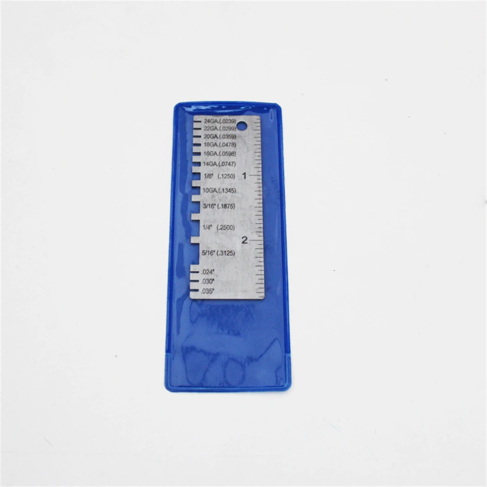 Round AWG SWG Wire Gauge Thickness Ruler Gauge Diameter Stainless Steel Measurer Tool