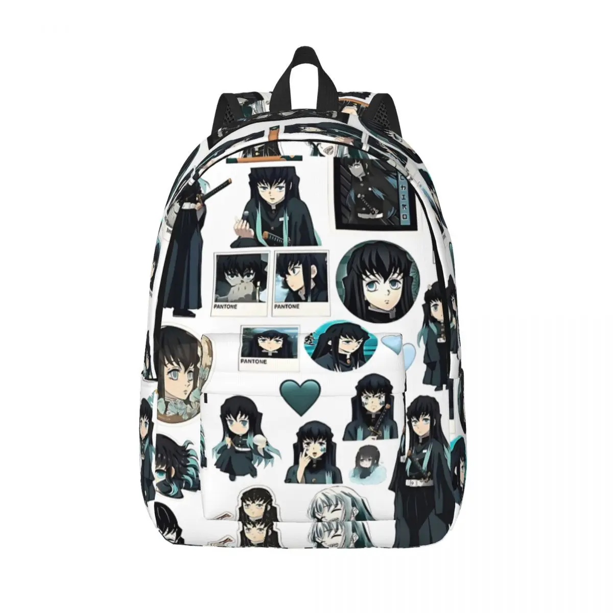 Plecak Demon Slayer Muichiro Tokito, stylowy plecak outdoorowy, plecak szkolny, do pracy, przewiewny plecak dzienny dla mężczyzn i kobiet, torba na laptopa, torba na ramię.