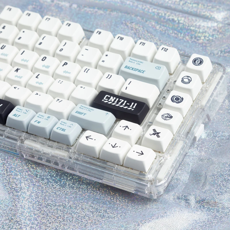 Imagem -02 - Terra Errante Teclado Mecânico Conjunto Alta Pbt Processo de Sublimação Térmica Branco 134 Teclas Teclado Cap Acessórios Mda