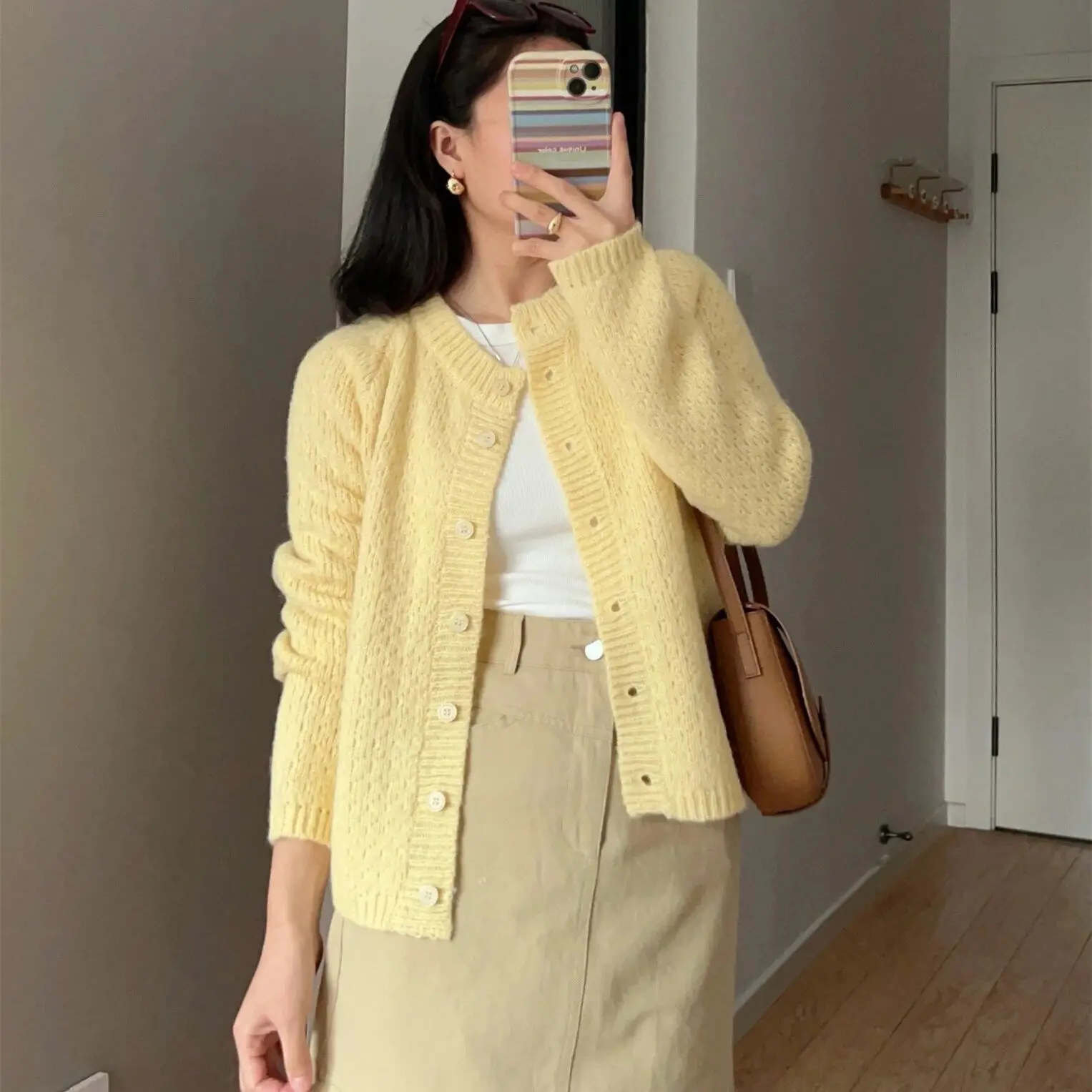 

Женский вязаный свитер Dongguan Daliang премиум-класса, новое поступление от Chaoan Long Sve round Ne Regular Fit, осень...