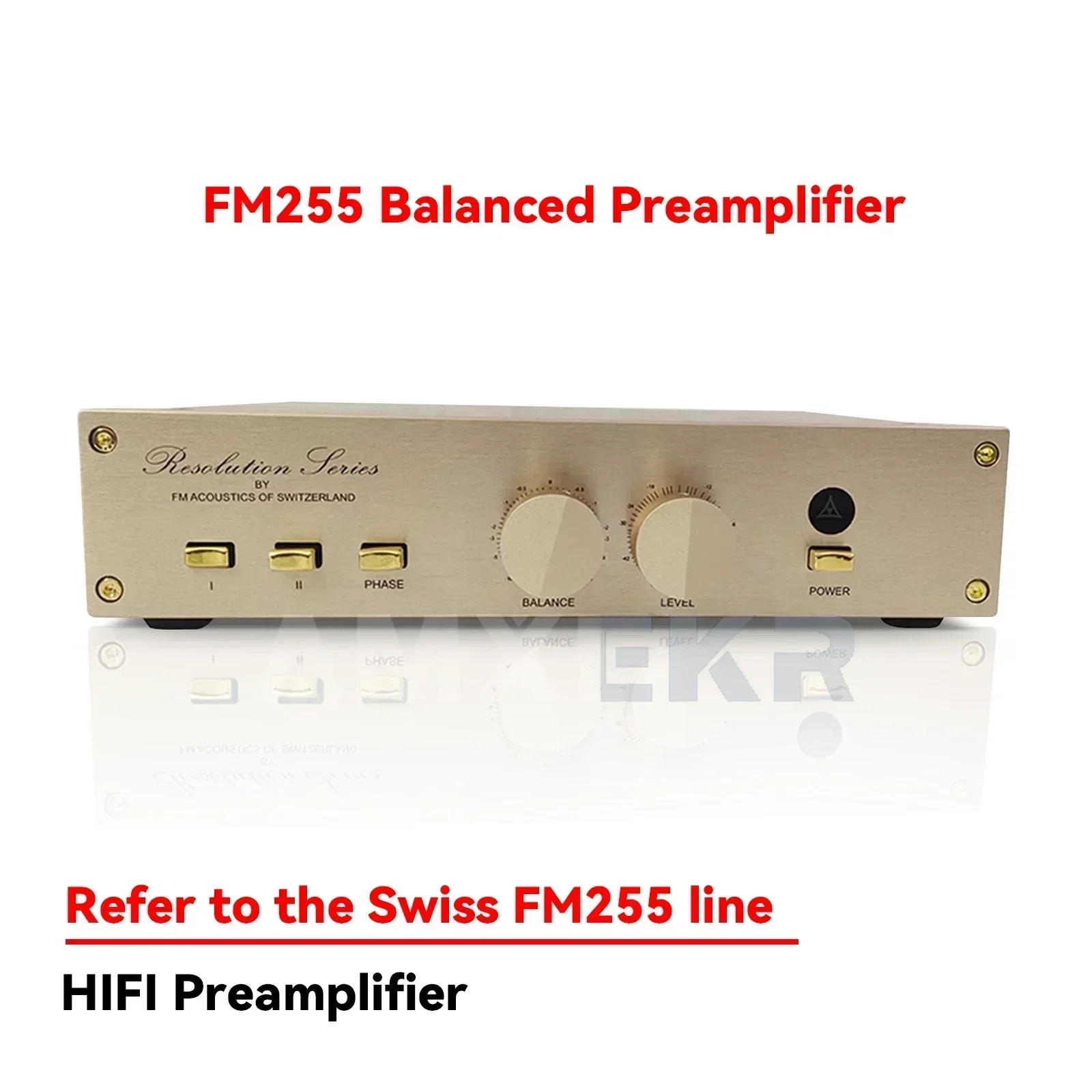 AMXEKR Reference FM255 Class A Preamplifier RCA Balanced XLR HIFI Preamplifier for audio amplifier