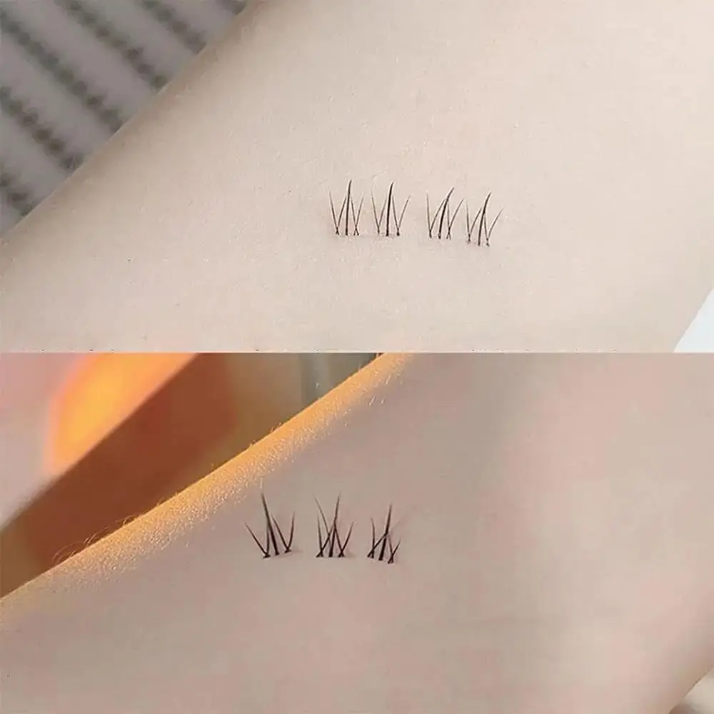 แต่งหน้าทุกวันขนตาล่าง Lash Grafting Single Cluster ขนตาปลอมภายใต้ขนตา Self-Adhesive Lash เครื่องมือแต่งหน้า