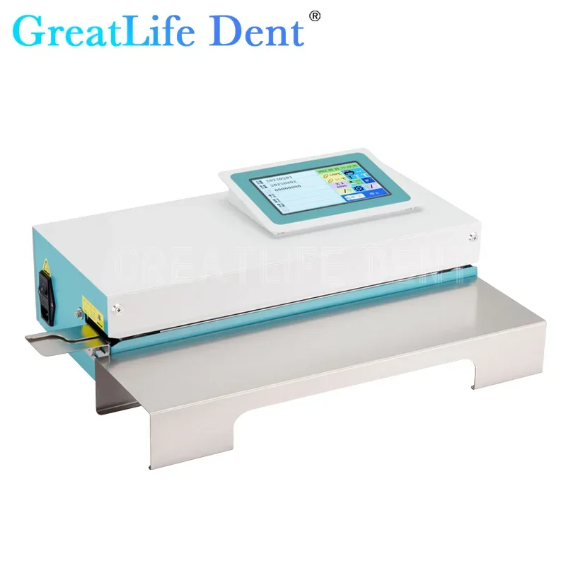 GreatLife Automatic Sterilization Pouch Sealer, Dental Selagem, Dental Bag Machine, Touch Screen, Dent 7"