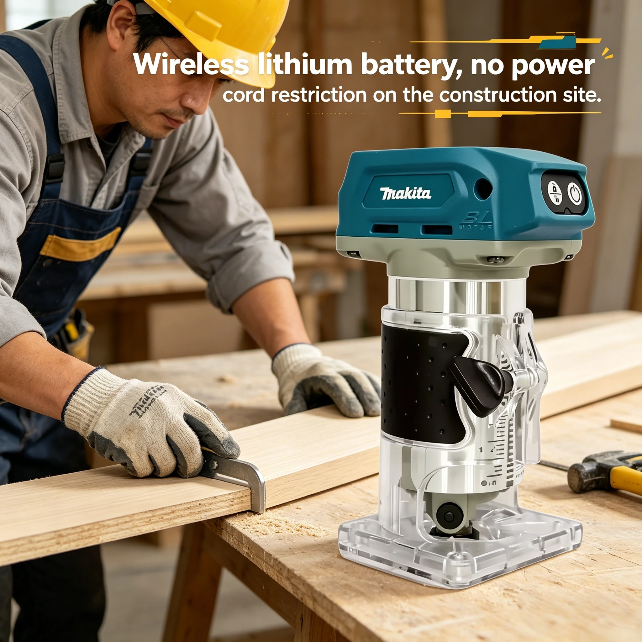 

Makita DRT50Z Brushless Trimmer Base Router - 18V LXT Cordless Woodworking Tool for Engraving & Slotting (Tool Only)