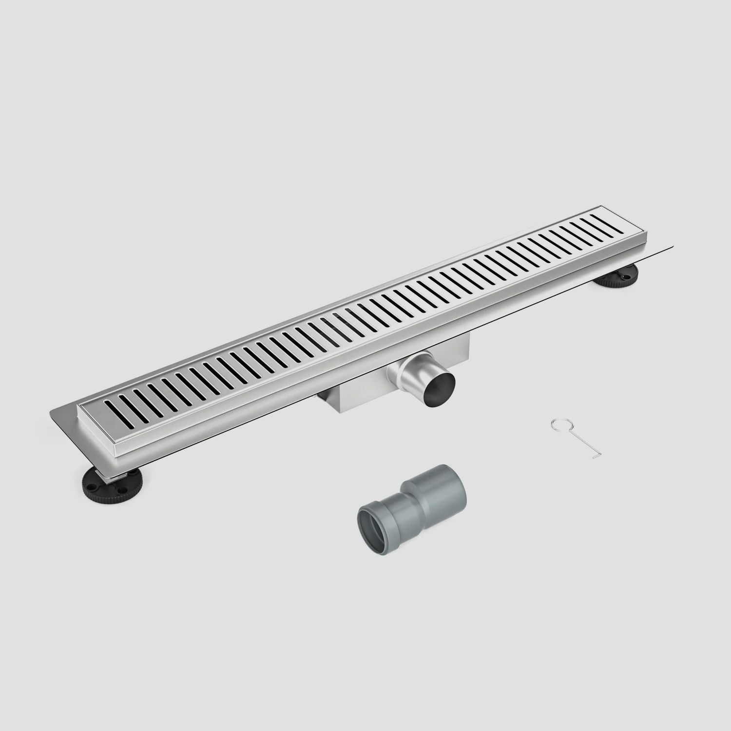 NEODRAIN Removable Cover Grate Floor Drain Stainless Steel Linear Shower Drain with New Siphon