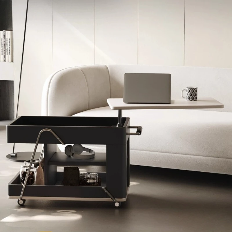 

Modern simple movable lifting side table small apartment multi-functional cart coffee table in small apartment