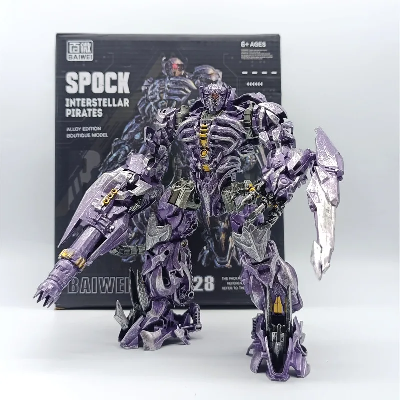 Shockwave legeringsfiguur Baiwei TW1028 transformeerbaar model speelgoedfilmversie variabele robot