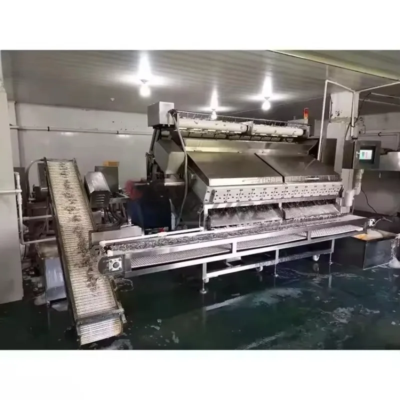 Neues Design, Garnelenschalenentferner, automatische Garnelenschälmaschine, 304SS, leicht zu reinigende Verarbeitung von Küchen