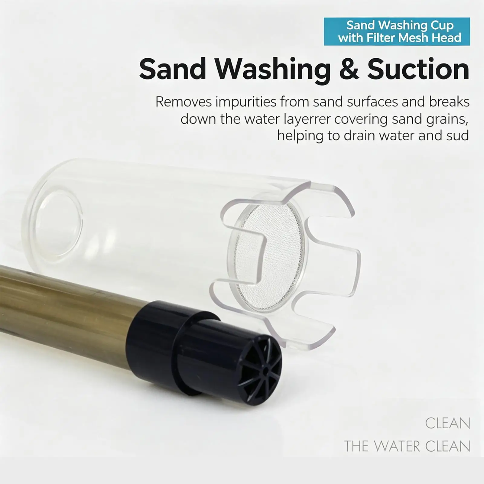 Electric Aquarium Gravel Cleaner Anti-Clog Water Changing Tools Aquarium Sand Cleaning Vacuum For Office Apartment Farmhouse