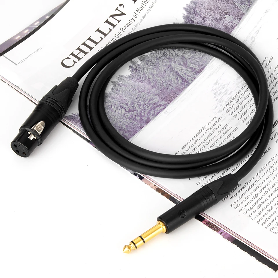 Mogami كابل مايكروفون XLR إلى جاك Mic الرصاص كابل مساعد TRS 6.35 مللي متر جاك ذكر إلى XLR أنثى Mic الحبل ForMixer مكبر صوت استيريو
