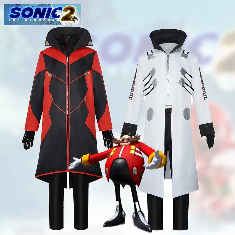 

Sonic Hedgehog 2 series cosplay costume Halloween Dr. Egghead red costume Cosplay stage costume