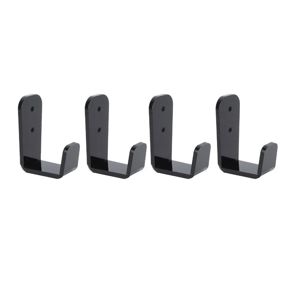 4PCS Display Bracket Black Hockey Stick Rack Acrylic Wall Mount Hockey Stick Holder Durable Versatile Wall Mount Club Bar