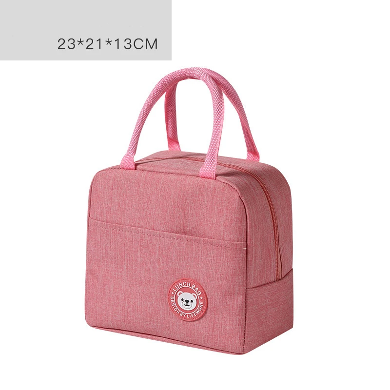 

Easy Clean Portable Lunch Bags Food Sandwich Insulated Bento Handbag Outdoor Picnic School Commute Larger Capacity Dinner Bags