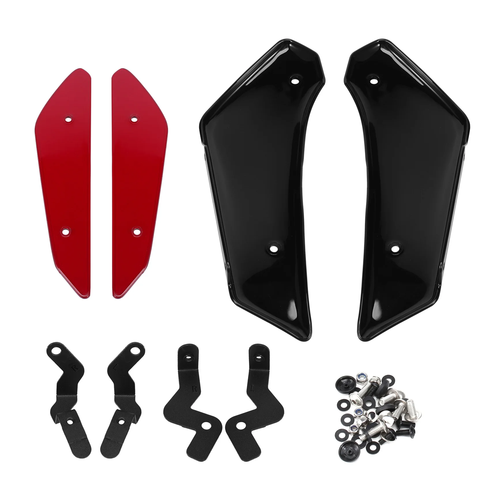 

Motorcycle Fairing Parts Aerodynamic Wing Kit Fixed Winglet Fairing Wing for ZX10R -10R 2011-2020 Red