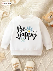 Autumn And Winter Baby Girl Round Neck Long Sleeved Casual Cute Cartoon Hoodie Suitable For Ages 1-2