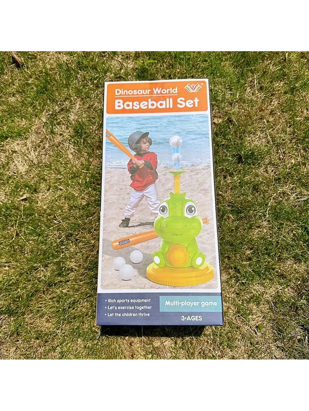 مجموعة آلة رمي الدينو، متعة بيسبول مثيرة لمدة 3 وما فوق، مثالية للعب الداخلي والخارجي، تتضمن آلة، 3 كرات، و #3