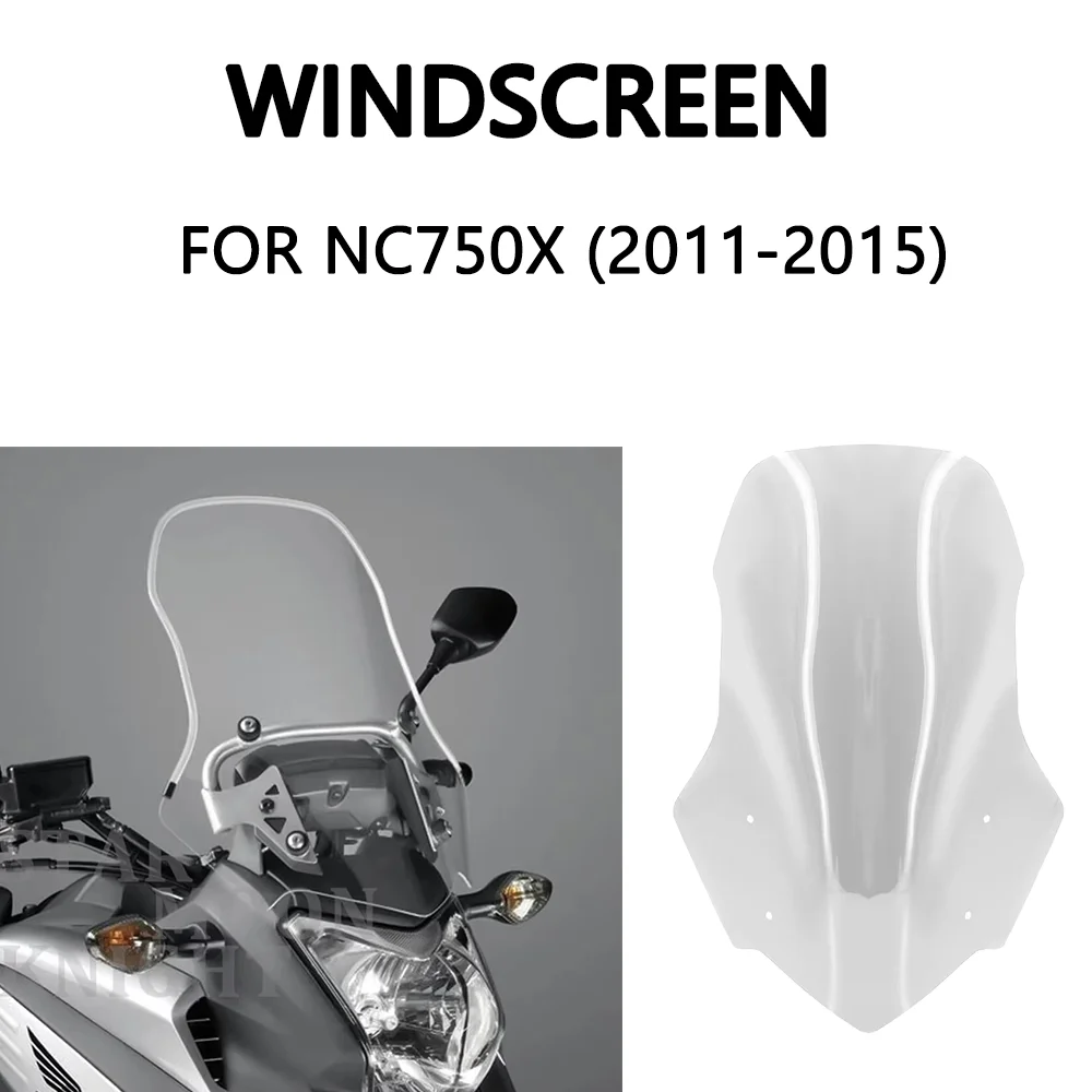 Motorcycle Windscreen Windshield Fairing Screen Wind Shield Deflector For Honda NC750X NC 750 X NC 750X (2011-2015) Accessories