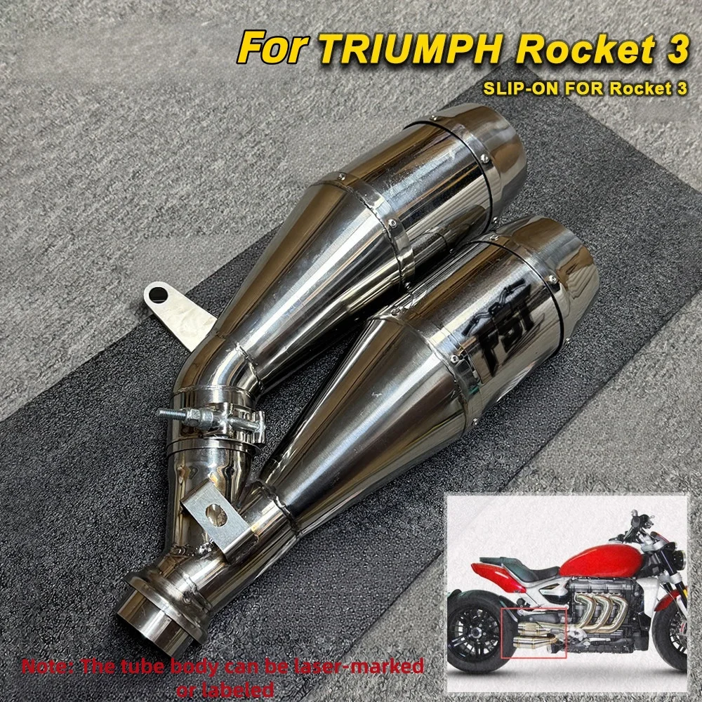 For Triumph Rocket 3 FST Handmade Modified Exhaust Pipe For Motorcycle Performance Exhaust Pipe, Boost Your Ride