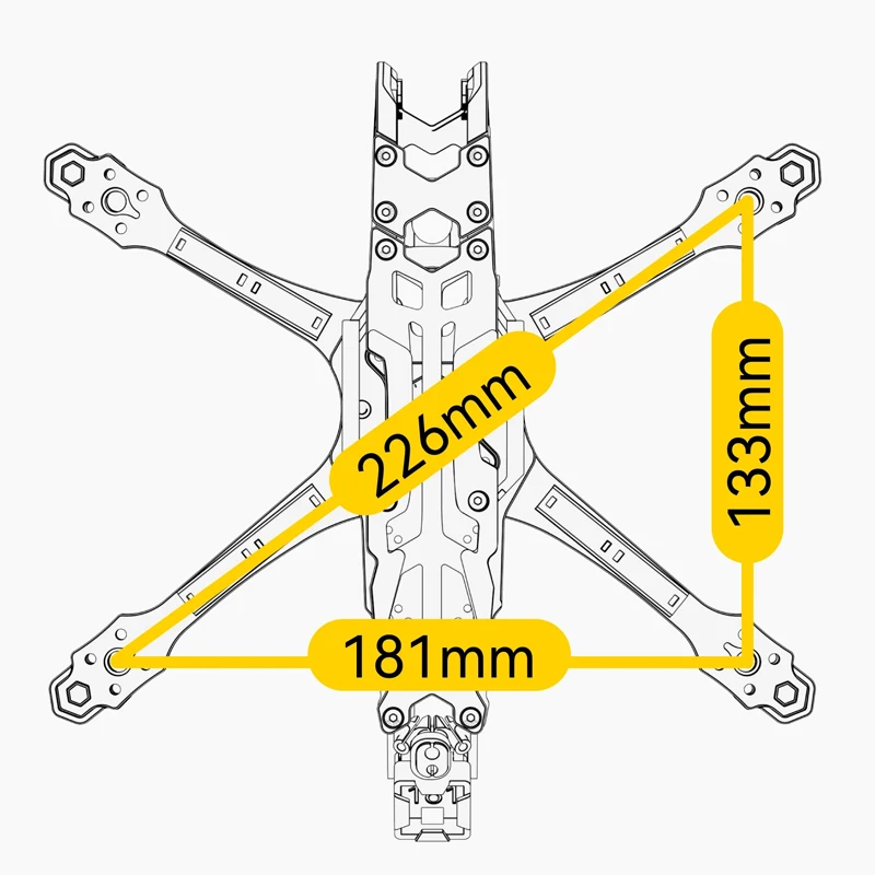 Speedyéquation-Kit de cadre pour importateur de course FPV, Master 5 V2, 5 pouces, O3 Air Unit, Digital VTX RC, DIY Parts