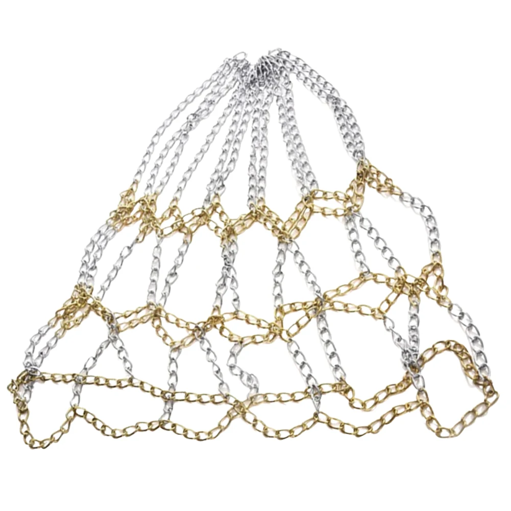 شبكة كرة السلة لطوق كرة السلة ، مقاوم للصدأ ، حديد مجلفن ، متين ، هدف ، سلسلة معدنية