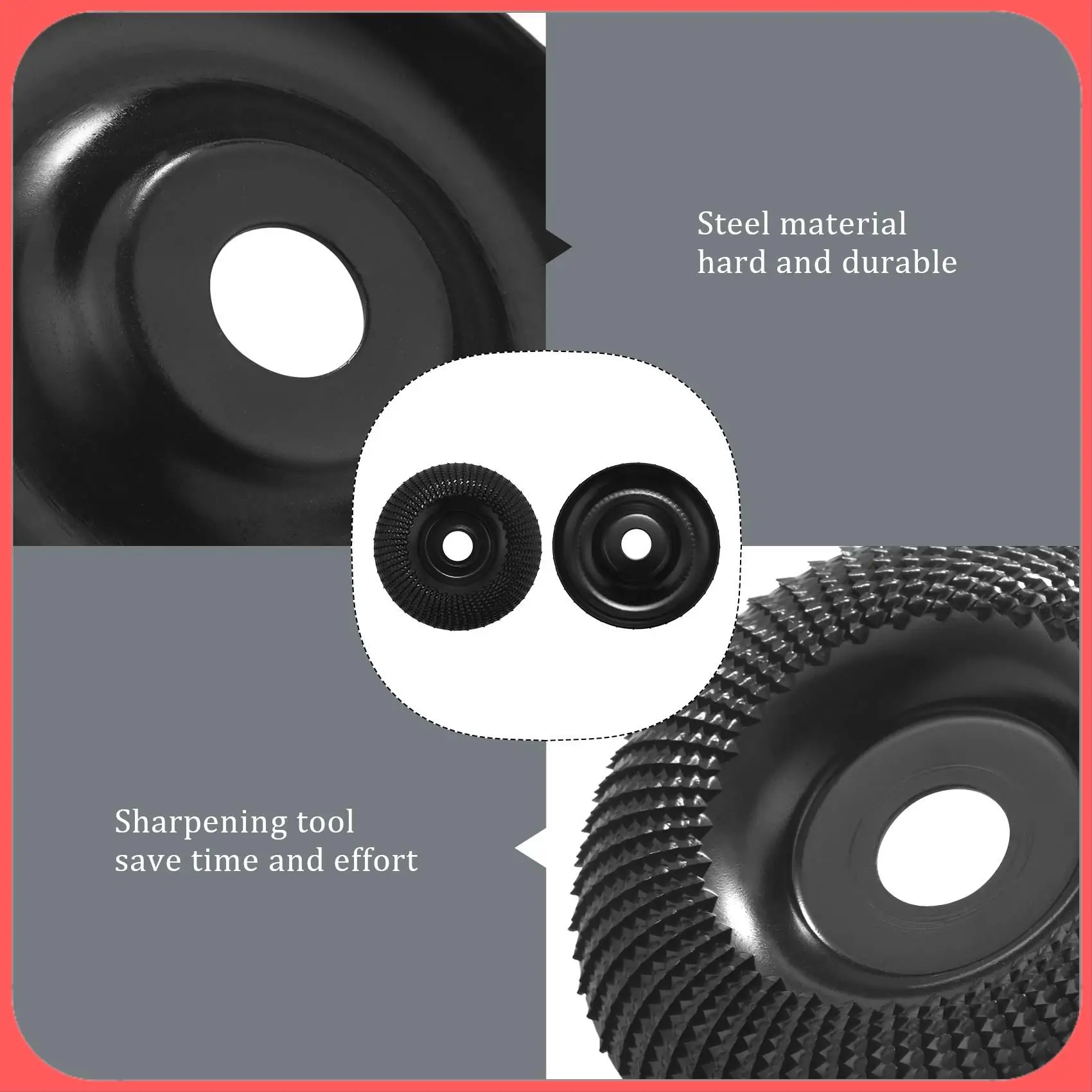 

A76I-2 шт. шлифовальный диск по дереву для диска для резьбы по дереву 125 мм, диск для бензопилы, шлифовальные диски по дереву для формирования, шлифования и резки