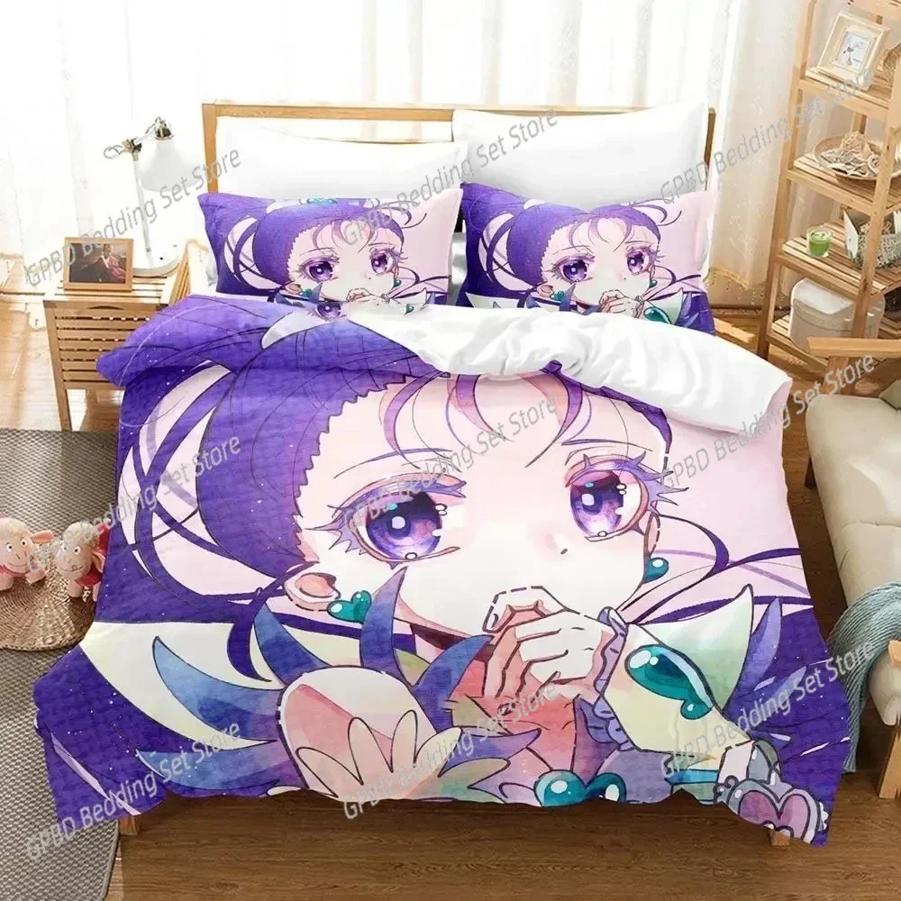 Anime Pretty Cure 3D NEW Duvet Cover Pillowcase Bedding Set Adult Boy Girl Bedroom Decoration Children Single Double Large 4