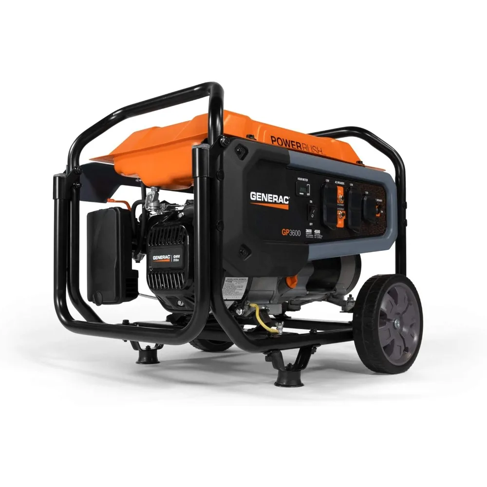 

7678 GP3600 3,600-Watt Portable Generator 50-State/ CARB Compliant for Reliable Power Anywhere, 24" W x 22.5" D x 21.3 H