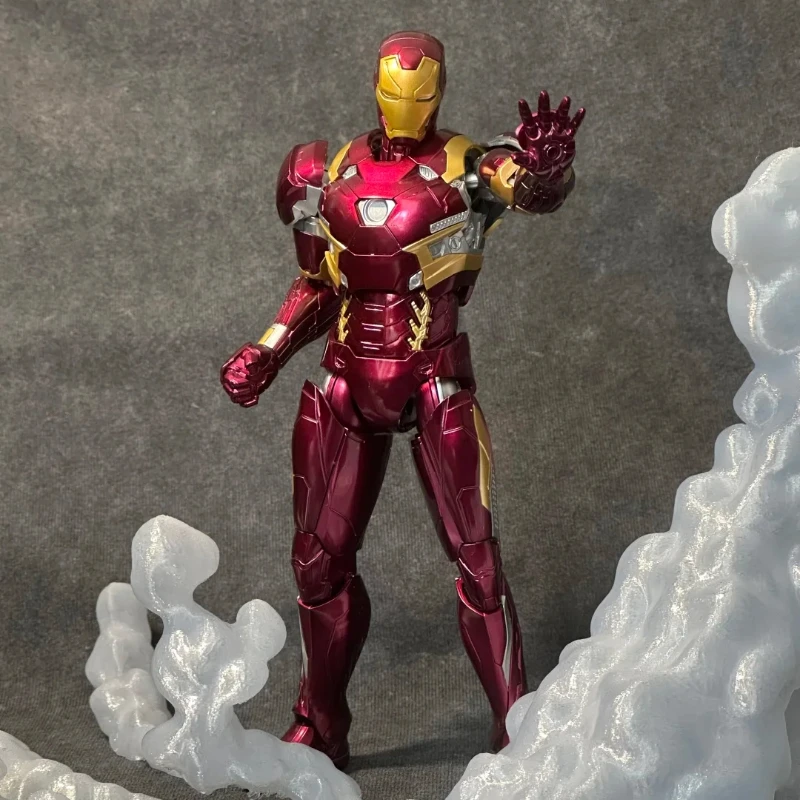 Official Authentic 1/12 Iron Man Mk46 Action Figure - Fondjoy Assembly Model Kit, Movable & Articulated Toy Gift For Boys