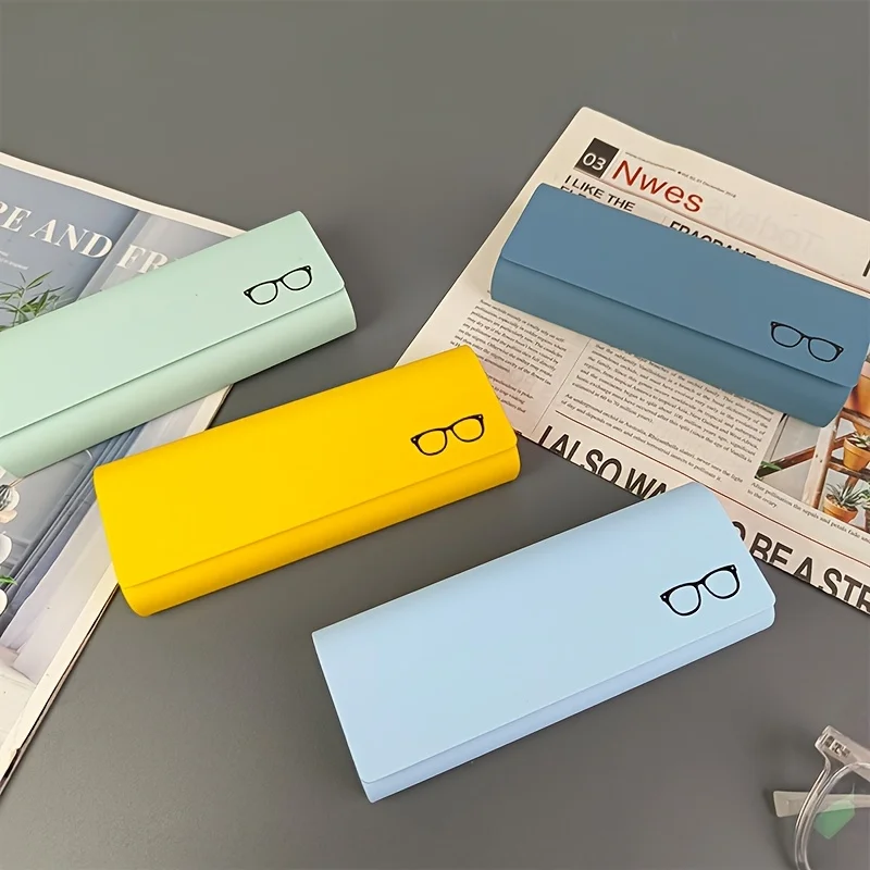 Praktische brillenkoker, antislip binnenvoering, draagbare brillenkoker met grote capaciteit, nieuwe brillenkoker, brilopslag