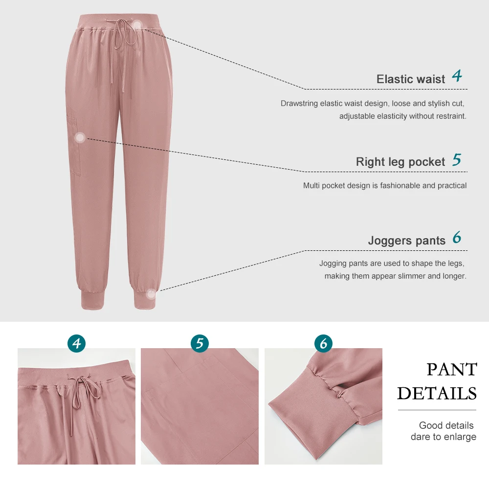 Hospital Uniform Nurse Accessories Quick Drying Doctor Uniforms Joggers Sets Medical Nursing Scrub Elastic Uniform Suit Workwear