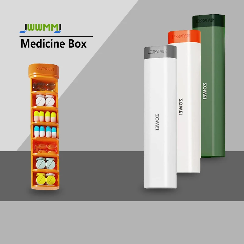 

1pcs Weekly Pill Organizer Box 7 Day Travel Pill Case Holder Daily Pocket Pharmacy Dispenser Container for Pills Vitamins