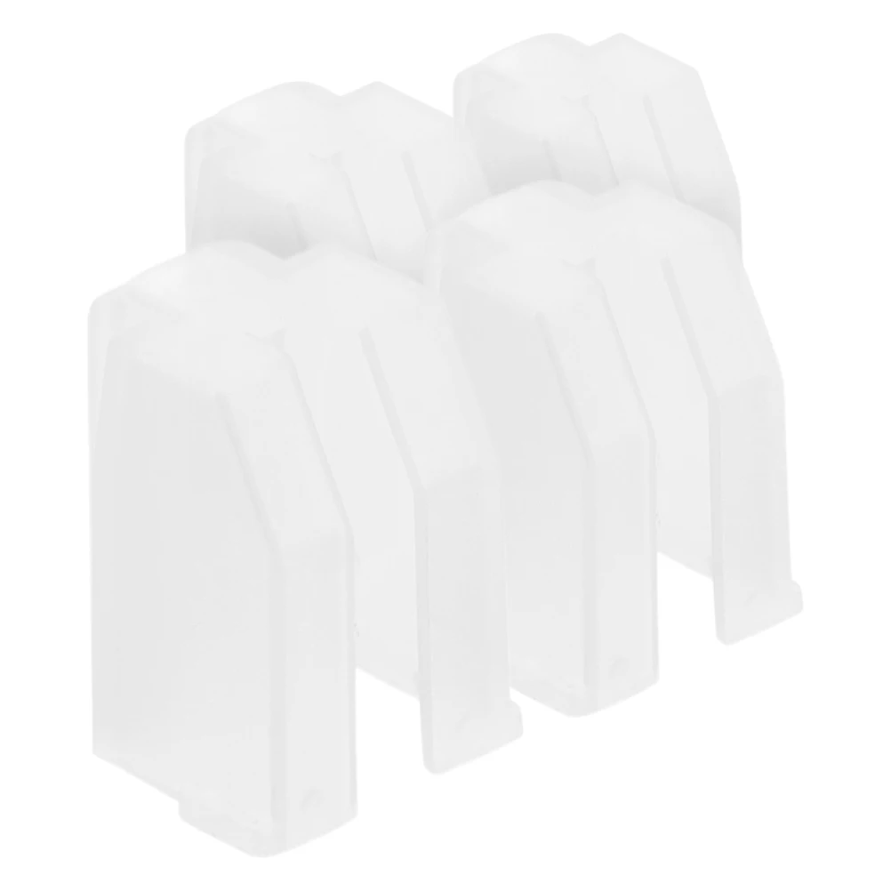 

4pcs Record Needle Covers Reusable Plastic Stylus Protector Turntable Player Dust Instruments Fit Most Players Elegant