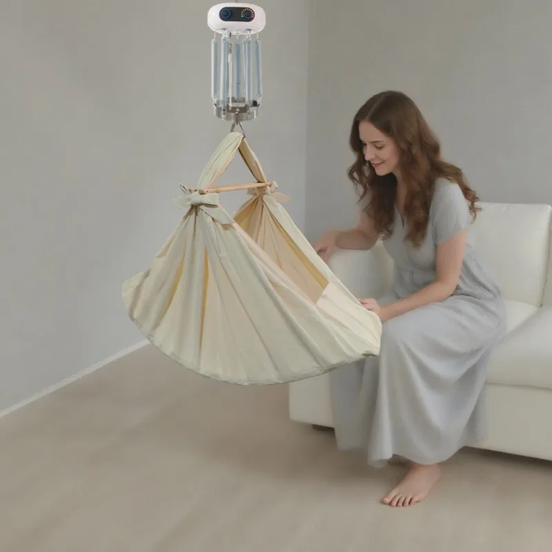 2026 Electric Foldable Cradle Hammock For Baby Modern Design With Spring Cradle For Outdoor Living Room Or Gym