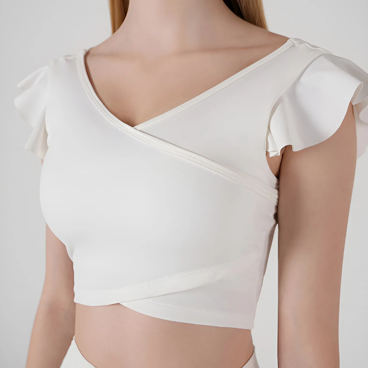 ملابس اليوغا، مزاج الصيف للسيدات، الروح الجنية، سترة اللياقة البدنية، سترة رياضية ضيقة احترافية بأكمام قصيرة من Pilates #2